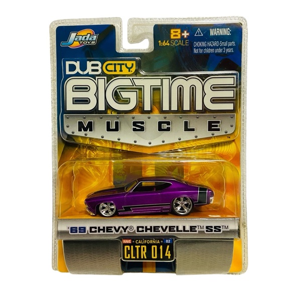 Jada Dub Bigtime Muscle 1969 Chevy Chevelle SS Purple - Picture 10 of 10